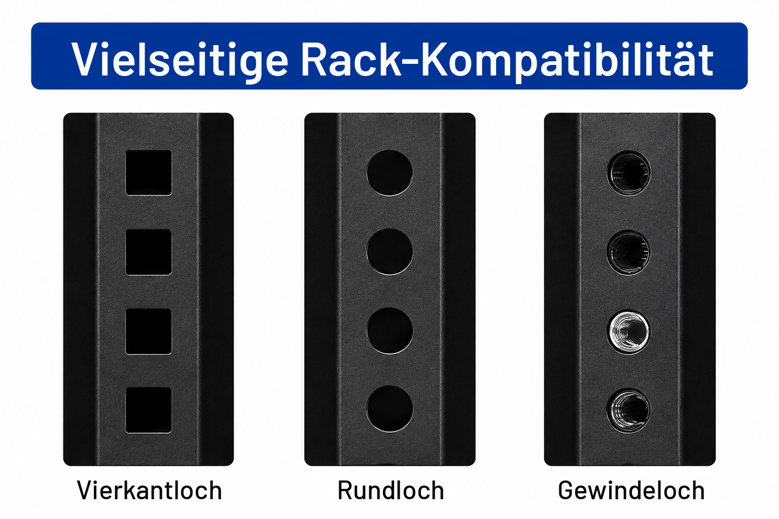 MS-FIX-1U Feste L-förmige Rack-Montagewinkel