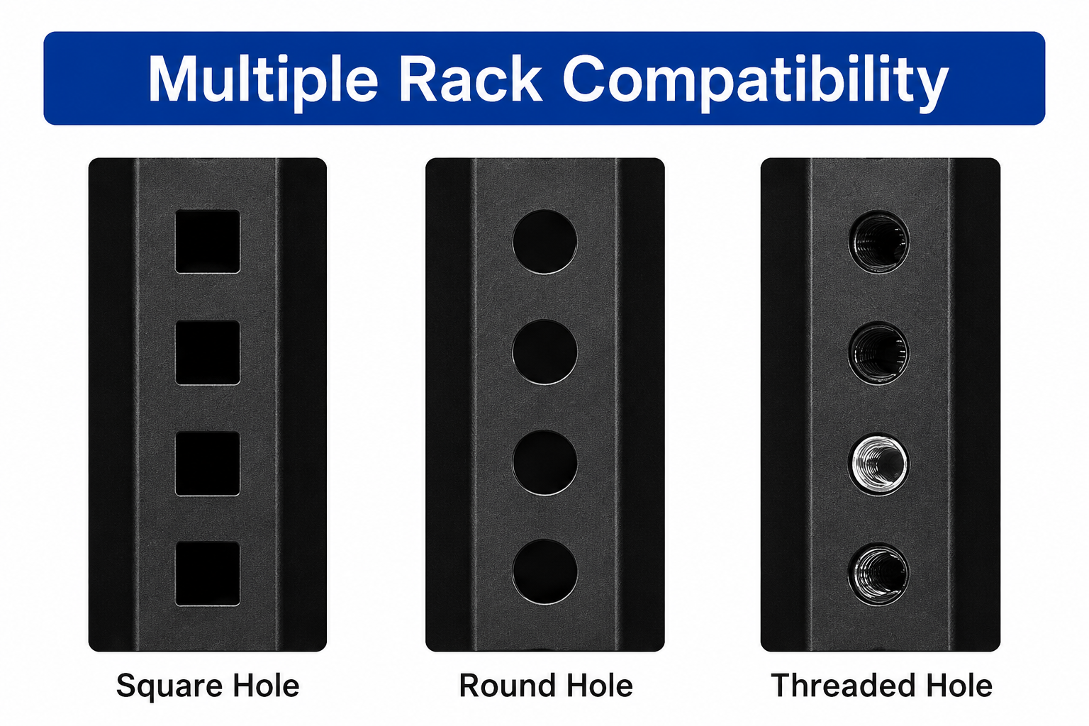 MS-FIX-1U Fixed Server Rack Support Rail